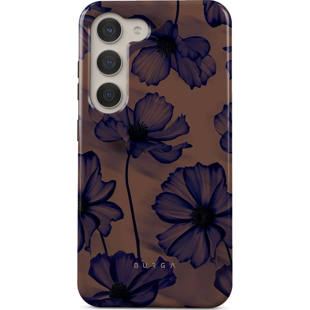 Ekskluzywne etui Burga Velvet Night Tough do Samsung Galaxy S23, brązowo-granatowe